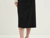 Юбка миди в рубчик