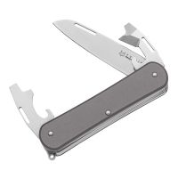 Складной нож многофункциональный Fox Vulpis Large Titanium, сталь M390, рукоять титан