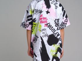 Фуфайка трикотажная для девочек (футболка удлиненная)