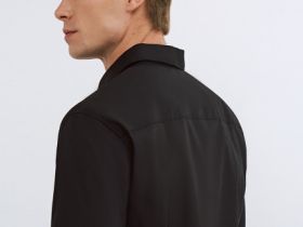 Базовая рубашка Slim, Черный