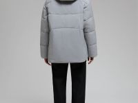 Куртка oversize силуэта с капюшоном