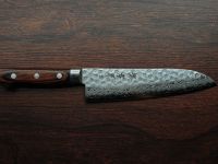 Нож Сантоку 180 мм, Sakai Takayuki, сталь VG-10 Damascus 17 слоев, рукоять дерево Pakka