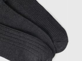 Длинные носки, 3 пары, Серый