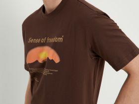 Футболка из хлопка с принтом