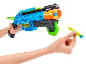4861 Игровой набор ZURU X-Shot DINO ATTACK: Кло Хантер (бластер, 6 мишеней, 24 снаряда)