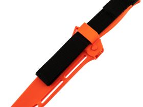 Рыбацкий нож Otus, сталь AUS-8 SW, рукоять эластрон, оранжевый