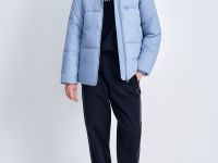 Утепленная куртка прямого кроя