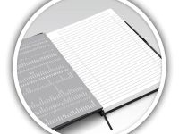 Блокнот в линейку OXFORD OFFICE SIGNATURE A5 72 л фикс.резинка карман твердая обложка красный