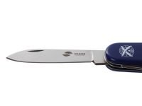 Нож перочинный Stinger 90 мм, 10 функций, синий, в блистере