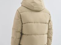 Утеплённая куртка с капюшоном, Бежевый