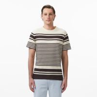 Мужская хлопковая футболка Lacoste из смеси льна