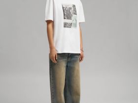 Свободная футболка из хлопкового джерси