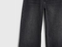Прямые джинсы для девочек, Черный