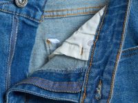 Зауженные джинсы, Синий