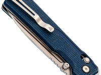 Складной нож SRM Rubik 7228B-ME2, сталь 140Cr, рукоять микарта, синий