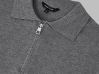 Легкий джемпер-поло полуприлегающего кроя