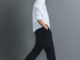 Брюки из твила для мальчиков, Черный