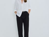 Блузка из лиоцелла, Белый