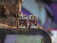 Зажигалка ZIPPO Graffiti King с покрытием 540 Matte, латунь/сталь, разноцветная, матовая, 38x13x57 мм
