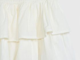 Юбка мини для девочек, Белый