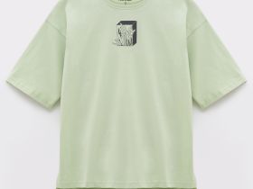 Футболка из хлопка с принтом