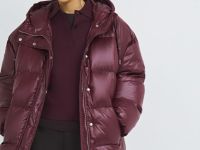 Пуховик с натуральным утеплителем, Фиолетовый