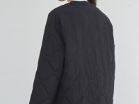 Легкая стёганая утеплённая куртка, Черный