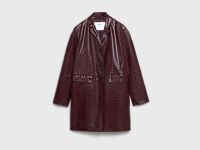 Плащ из искусственной кожи, Фиолетовый