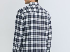 Рубашка в клетку, Серый