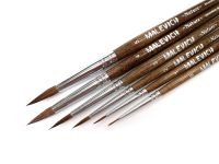 Кисть колонок микс №1 круглая Малевичъ "Nature"