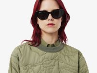 Женская двусторонняя толстовка Lacoste с вышивкой