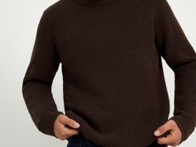 Джемпер с рукавом реглан и округлой горловиной