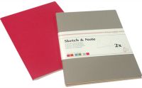 Набор блокнотов Hahnemuhle "Sketch & Note" А5 2 шт*20 л 125 г серый/фуксия