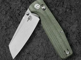 Складной нож Bestech Knives Slasher, сталь D2, рукоять микарта, зеленый