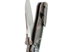 Складной нож Remette Kestrel, сталь S35VN, рукоять алюминий, серый/зеленый