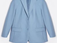 Однобортный жакет полуприлегающего силуэта