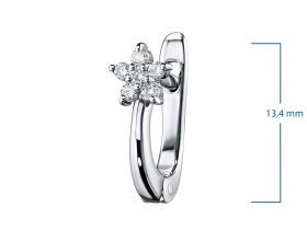 Серьги из белого золота с бриллиантами э0901сг12191140
