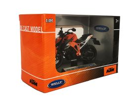12837PW Игрушечный мотоцикл Welly KTM 1290 SUPER DUKE R
