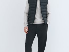 Ультралёгкий жилет с воротником-стойкой, Серый