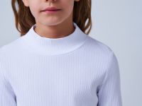 Лонгслив для девочек, Белый