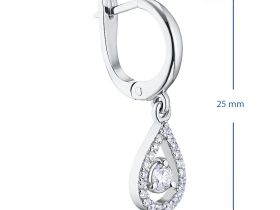 Серьги из белого золота с бриллиантами э0901сг06162800