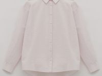 Блузка из хлопка свободного силуэта