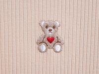 Лонгслив в рубчик для девочек, Бежевый