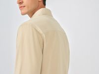 Рубашка из микровельвета, Бежевый