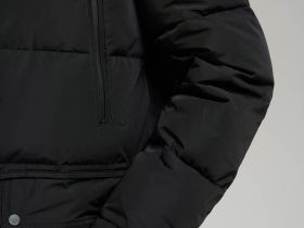 Пуховое полупальто со съемным капюшоном