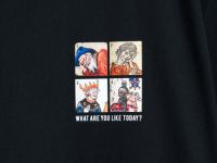 Футболка с арт-принтом, Черный