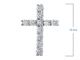 Подвеска из белого золота с бриллиантами э4701пд11159100