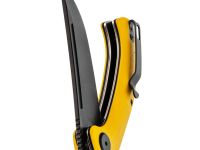 Нож Узбекский малый складной, сталь N690, рукоять G10 желтый