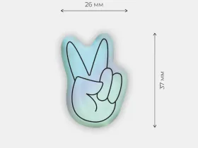 Стикер объемный "Мир"