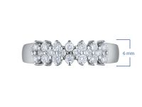 Классическое кольцо из белого золота с бриллиантами э4001кц02159600